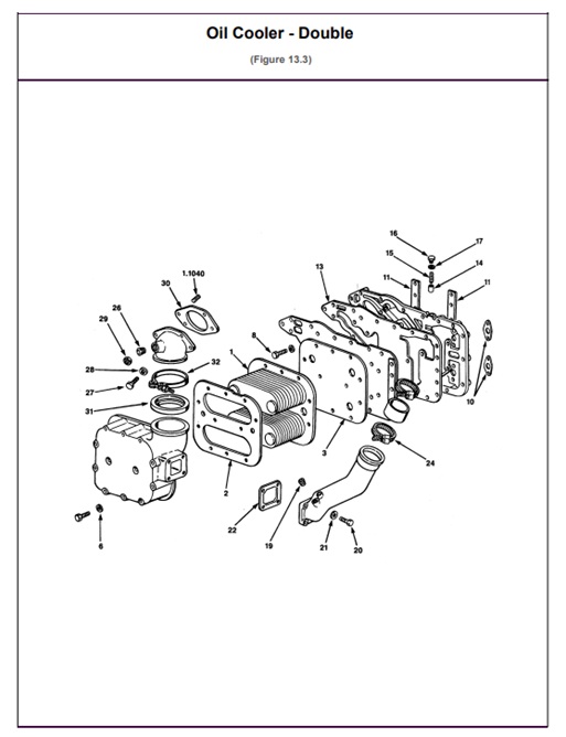 6V-71V-6V71V-13.3-Oil-Cooler---Double