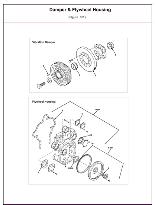 6V-71V-6V71V-3.2-Damper-&-Flywheel-Housing