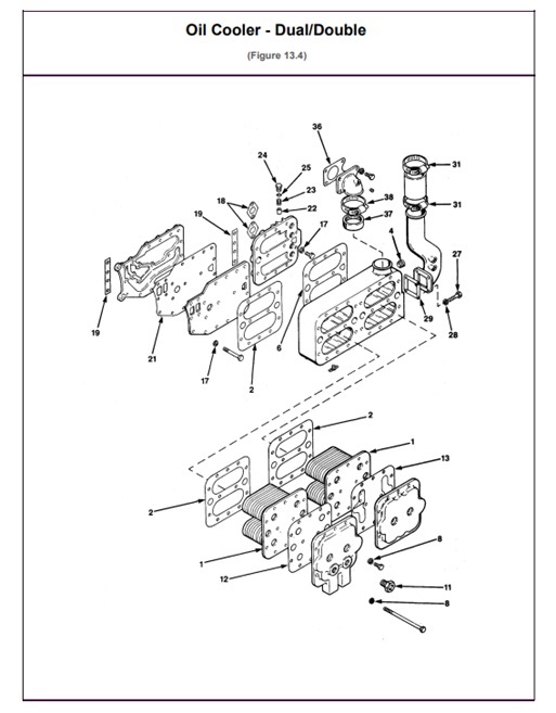 8V-71V-8V71V-13.4-Oil-Cooler---Dual/Double