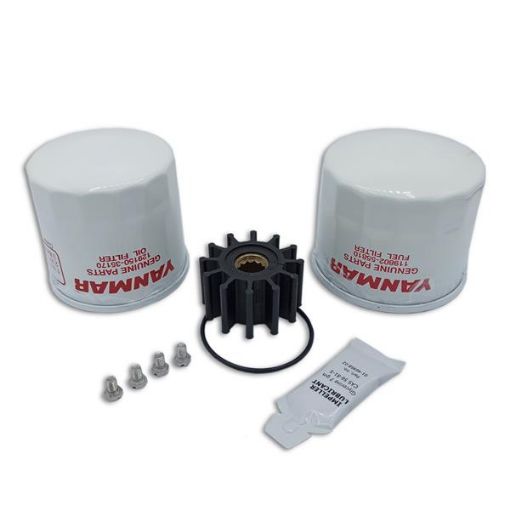 Immagine di SK-MARINE-012 KIT RICAMBI 4JH4AE 4JH5E (filtro olio/gasolio/girante+guarn.) v.n.