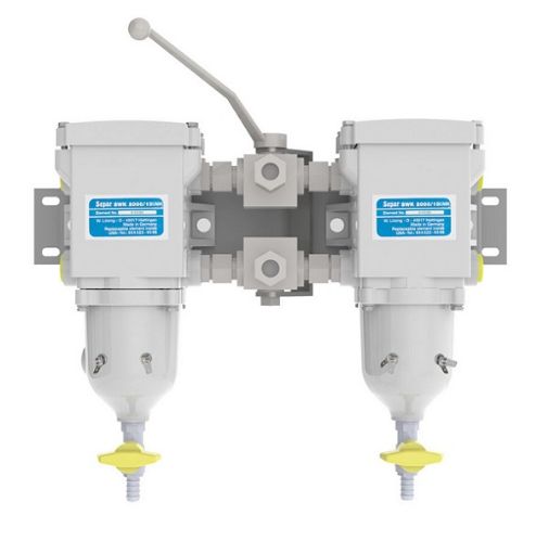 Immagine di 062413 Filtro doppio commutabile con boccia in metallo/sensore allarme 2000/10/