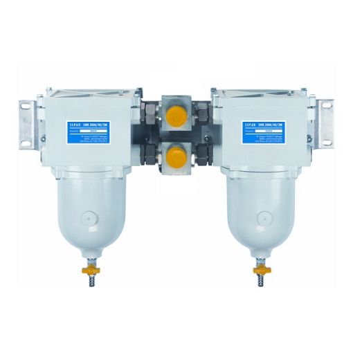 Immagine di 062997 Filtro doppio  con campana in metallo in alluminio  2000/40/2/MK