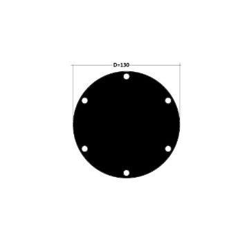 Immagine di 6774 COPERCHIO D.130 SP.6 6 FORI