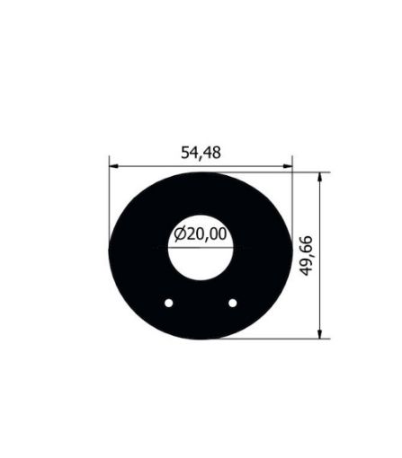 Immagine di 6646 ANELLO RASAMENTO OVALE D54.5