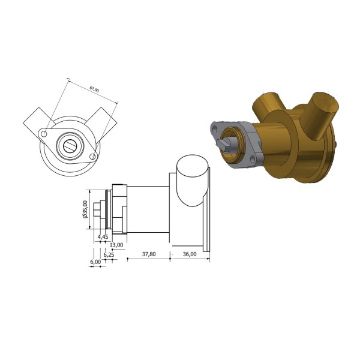 Immagine di 6757 POMPA ST 949 RAFF.MOTORE