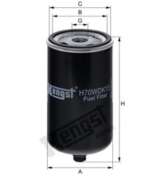 Immagine di 51.12503-0059/A FILTRO GASOLIO MANN