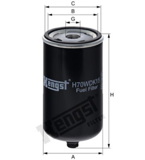 Immagine di 51.12503-0059/A FILTRO GASOLIO MANN