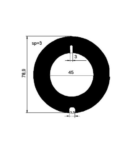 Immagine di 4023 ANELLO RASAM 79x45x3