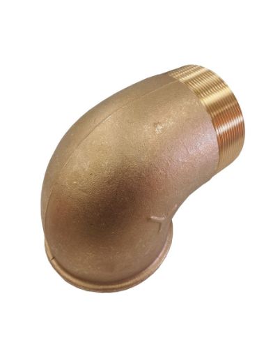 Immagine di 00920012 GOMITO M/F 3"" ottone"