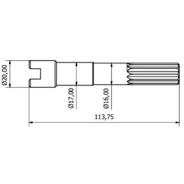 Immagine di 7377 ALBERO  POMPA JB 23430-10XX
