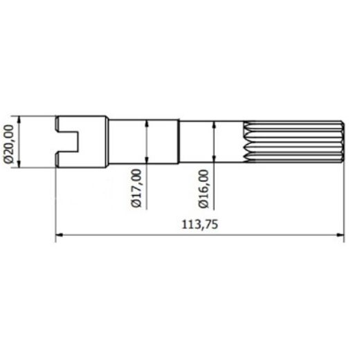 Immagine di 7377 ALBERO  POMPA JB 23430-10XX