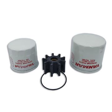 Immagine di SK-MARINE-006 KIT RICAMBI 3JH2E/TE (filtro olio/gasolio/girante+guarn.)