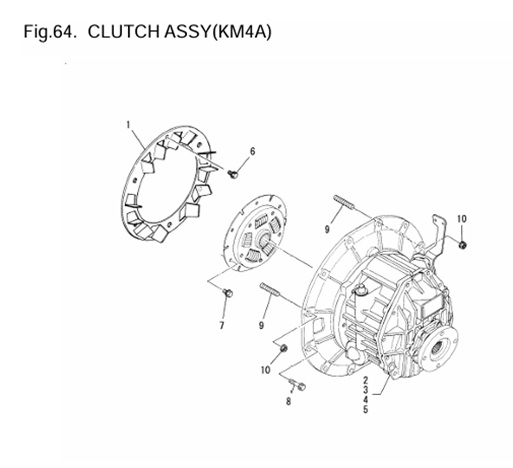 4JH2-DTE-(88Hp)-0CR10-M35102-CA-CLUTCH-ASSY-(KM4A)