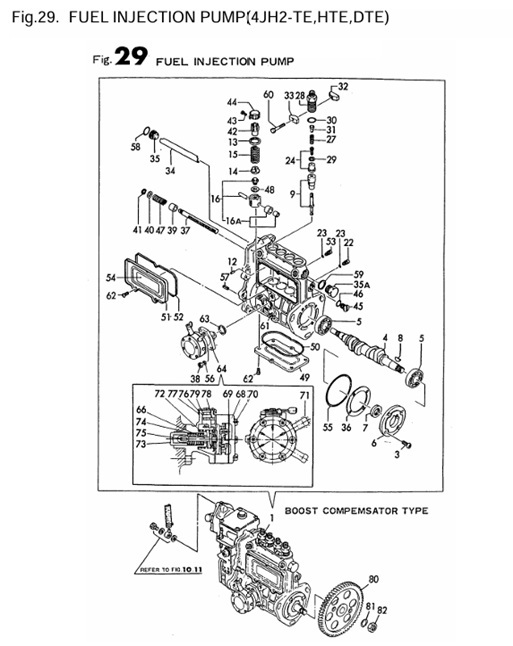 4JH2-DTE-(88Hp)-0CR10-M35102-FIP-FUEL-INJECTION-PUMP(4JH2-TE,HTE,DTE)