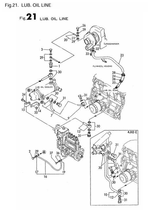 4JH2-DTE-(88Hp)-0CR10-M35102-LOL-LUB.-OIL-LINE