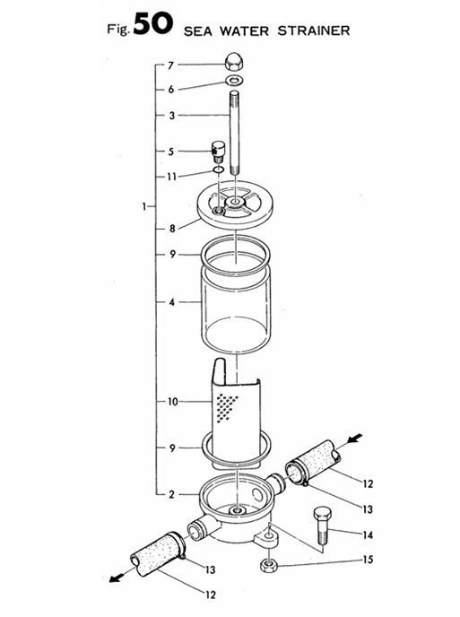 4JH2E-(62Hp)-0CR10-M35102-SWS-SEA-WATER-STRAINER
