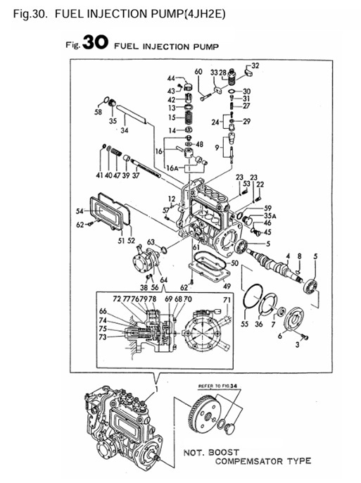 4JH2E-(62Hp)-0CR10-M35102-FIP-FUEL-INJECTION-PUMP(4JH2E)