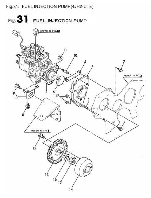 4JH2-UTE-(B)-(100Hp)-0CR10-M35102-FIP-FUEL-INJECTION-PUMP(4JH2-UTE)