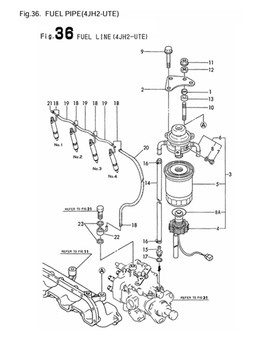 4JH2-UTE-(B)-(100Hp)-0CR10-M35102-FL-FUEL-LINE-(4JH2-UTE)