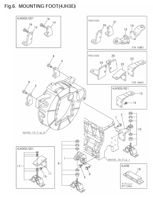 4JH3E-0CR10-M46701-MF-MOUNTING-FOOT--4JH3E