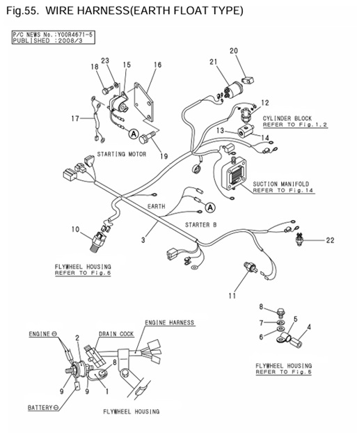 4JH3E-0CR10-M46701-WH-WIRE-HARNESS---EARTH-FLOAT-TYPE