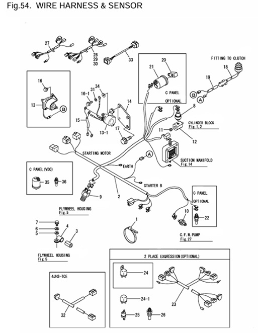 4JH3E-0CR10-M46701-WHS-WIRE-HARNESS-&-SENSOR