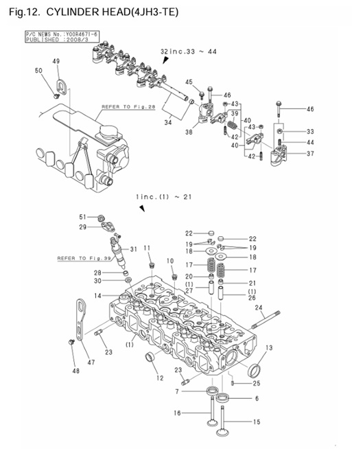4JH3-TE-0CR10-M46701-CH2-CYLINDER-HEAD--4JH3-TE