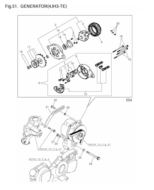 4JH3-TE-0CR10-M46701-GEN4-GENERATOR-4JH3-TE
