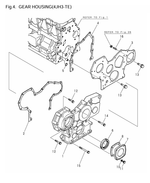 4JH3-TE-0CR10-M46701-GH2-GEAR-HOUSING--4JH3-TE