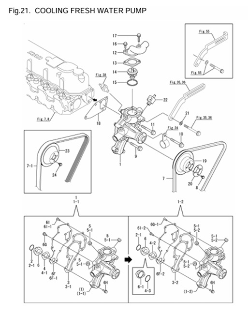 4JH3-HTE-0CR10-M47602-CFWP-COOLING-FRESH-WATER-PUMP