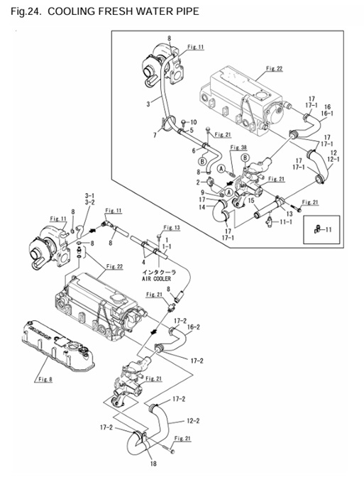 4JH3-HTE-0CR10-M47602-CFWPI-COOLING-FRESH-WATER-PIPE