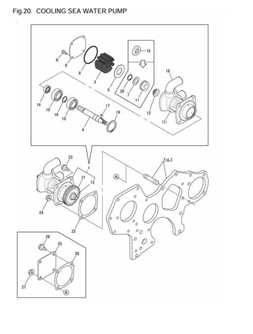 4JH3-HTE-0CR10-M47602-CSWP-COOLING-SEA-WATER-PUMP
