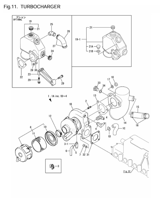 4JH3-HTE-0CR10-M47602-T-TURBOCHARGER