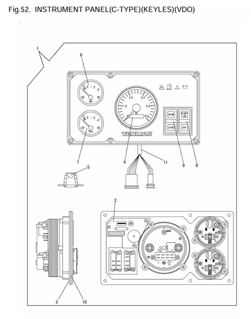 4JH3-DTE-0CR10-M47602-IPA4-INSTRUMENT-PANEL(C-TYPE)(KEYLES)(VDO)