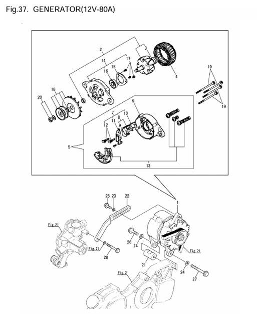 4JH3-DTE-0CR10-M47602-G5-GENERATOR(12V-80A)