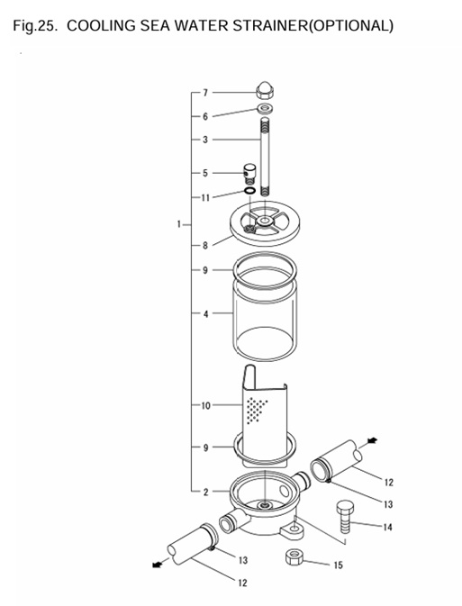 4JH3-DTE-0CR10-M47602-CSWS-COOLING-SEA-WATER-STRAINER