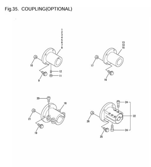4JH4E-(53Hp)-0CR10-M56901-CO-COUPLING(OPTIONAL)
