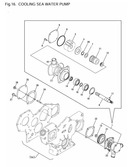 4JH4E-(53Hp)-0CR10-M56901-CSWP-COOLING-SEA-WATER-PUMP