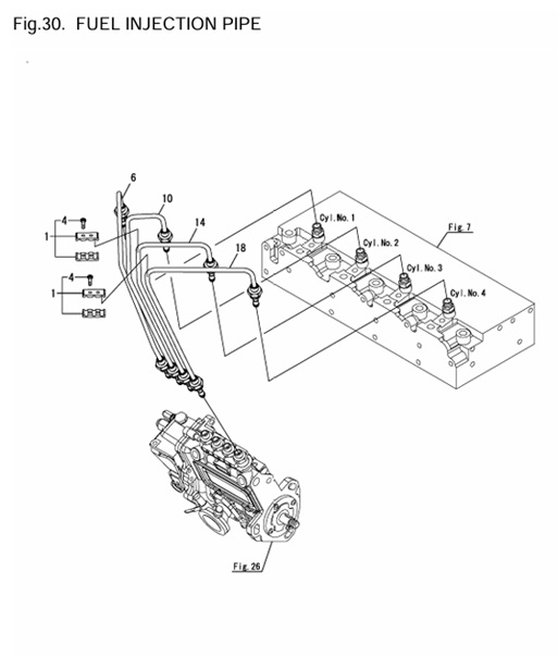 4JH4E-(53Hp)-0CR10-M56901-FIPI-FUEL-INJECTION-PIPE