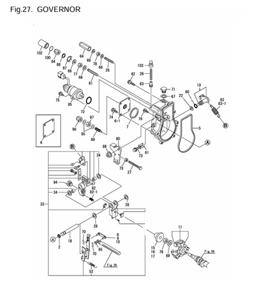 4JH4E-(53Hp)-0CR10-M56901-G-GOVERNOR