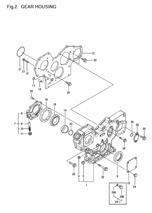 4JH4E-(53Hp)-0CR10-M56901-GH-GEAR-HOUSING