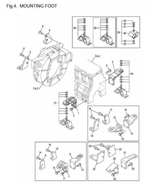 4JH4E-(53Hp)-0CR10-M56901-MF-MOUNTING-FOOT