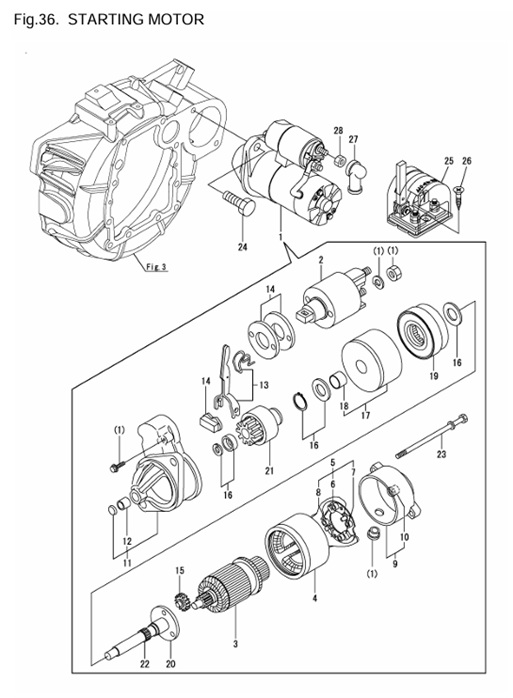 4JH4E-(53Hp)-0CR10-M56901-SMO-STARTING-MOTOR