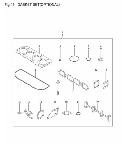 4JH4-TE-(75Hp)-0CR10-M63602-GS-GASKET-SET(OPTIONAL)