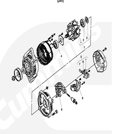 MDKDL-MDKDL/M/N-ALT-03-Alternator-Components-(24V)