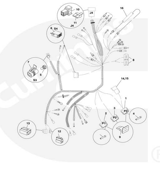 MDKDL-MDKDL/M/N-CHN-Control-Harness-J4-J4-S3