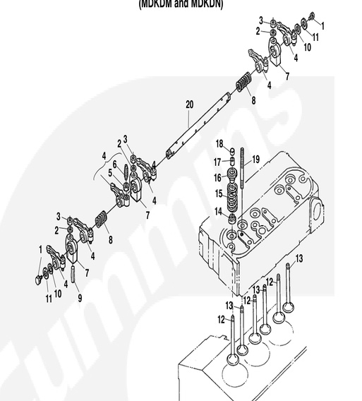 MDKDL-MDKDL/M/N-VRA-02-Valve-and-Rocker-Arm-(MDKDM-and-MDKDN)