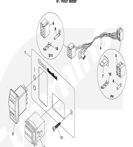 MDKDN-MDKDL/M/N-RCP-02-Remote-Control-Panel-w-/-Hour-Meter