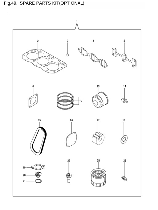 3JH4E-0CR10-M56101-SPK-SPARE-PARTS-KIT(OPTIONAL)